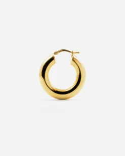 ORECCHINO A CERCHIO BOLD LOOP PLACCATO ORO