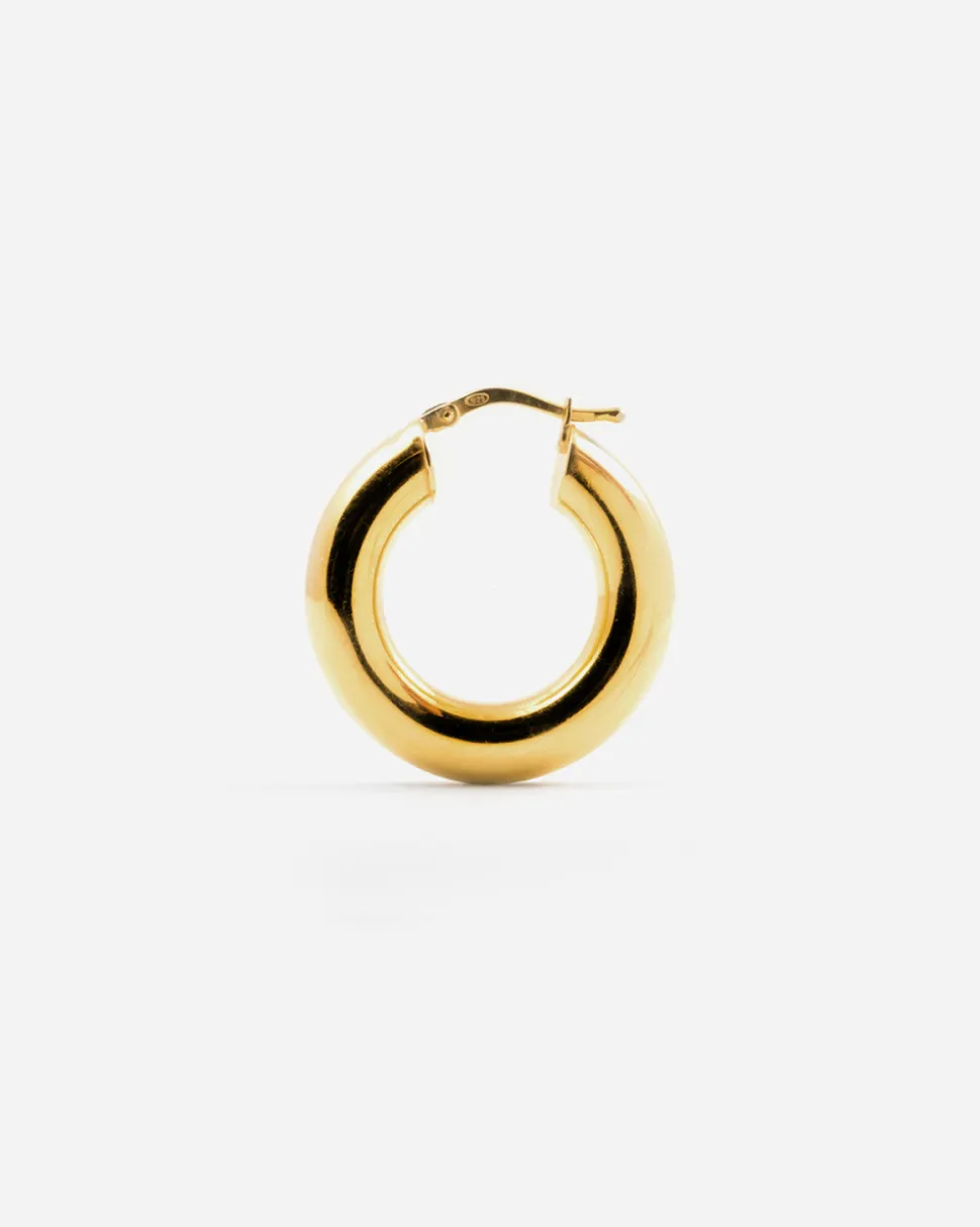 ORECCHINO A CERCHIO BOLD LOOP PLACCATO ORO
