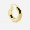 ORECCHINO A CERCHIO FILO TONDO 7 MM PLACCATO ORO