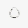 ORECCHINO A CERCHIO IMPERNATO FILO TONDO 2,5 - 15MM IN ARGENTO RODIATO