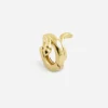 ORECCHINO A CERCHIO PIERCING SNAKE PLACCATO ORO