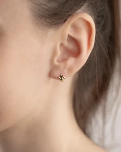 ORECCHINO A CERCHIO PIERCING SNAKE PLACCATO ORO