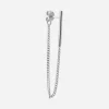 ORECCHINO A LOBO CATENA SILVER CHAIN BAR IN ARGENTO