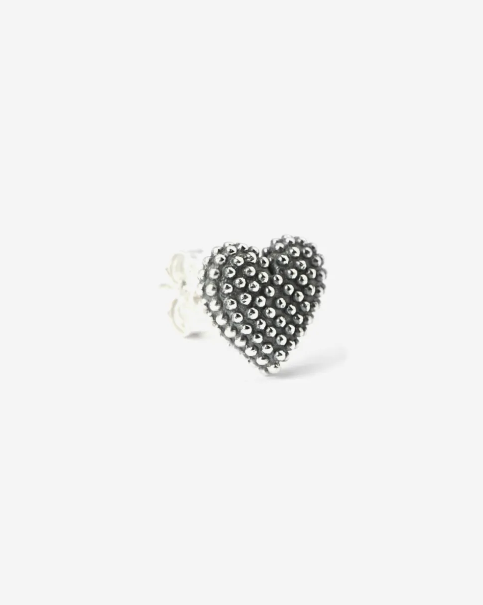 ORECCHINO A LOBO CUORE PUNTINATO