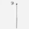 ORECCHINO A LOBO SFERA SILVER EAR BAR IN ARGENTO