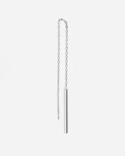 ORECCHINO CATENA SILVER BUTTERFLY BAR IN ARGENTO