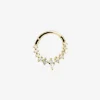 ORECCHINO CERCHIO GOLDEN CONSTELLATION SEPTUM PLACCATO ORO CON PIETRE