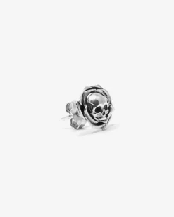 ORECCHINO CON TESCHIO SKULL BUD IN ARGENTO