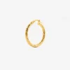 ORECCHINO DIAMOND HOOP GRANDE PLACCATO ORO