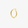 ORECCHINO DIAMOND HOOP MEDIO PLACCATO ORO