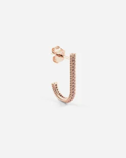 ORECCHINO FANCY ROSE HOOK PLACCATO ORO ROSA