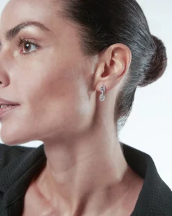 ORECCHINO PENDENTE SEA DROPS CON BRILLANTI