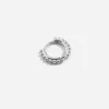 ORECCHINO PIERCING ETNICO PICCOLO IN ARGENTO RODIATO