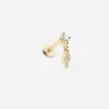 ORECCHINO PIERCING GOLDEN ADDENDUM PLACCATO ORO CON PIETRE