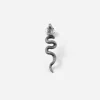 ORECCHINO SERPENTE VERTICALE IN ARGENTO