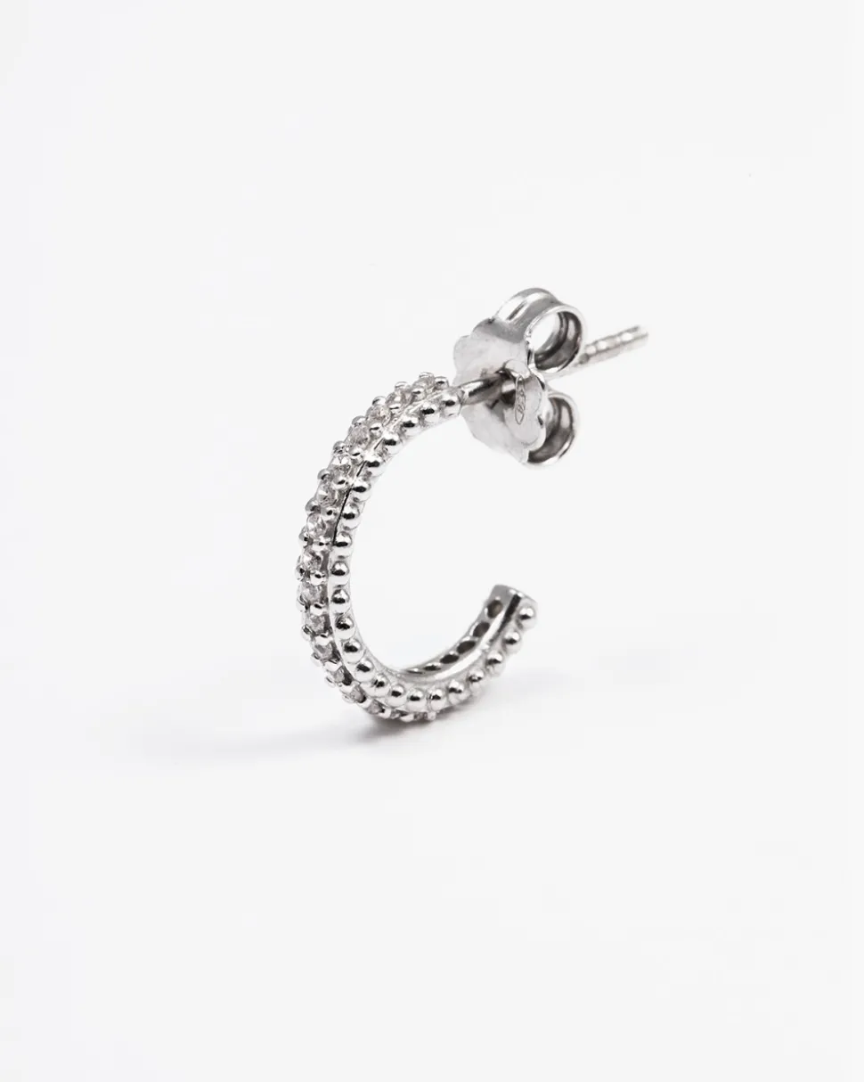 ORECCHINO SHINY HANGER IN ARGENTO CON BRILLANTI