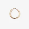 ORECCHINO SINGOLO CERCHIO IMPERNATO FILO TONDO 2,5 - 15MM / ORO ROSA LUCIDO