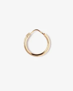 ORECCHINO SINGOLO CERCHIO IMPERNATO FILO TONDO 2,5 - 15MM / ORO ROSA LUCIDO